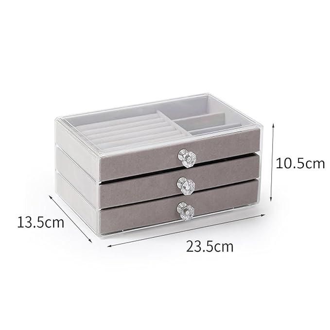 LuxeVault 3-Layer Jewellery Organizer