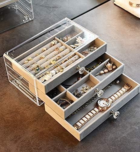 LuxeVault 3-Layer Jewellery Organizer