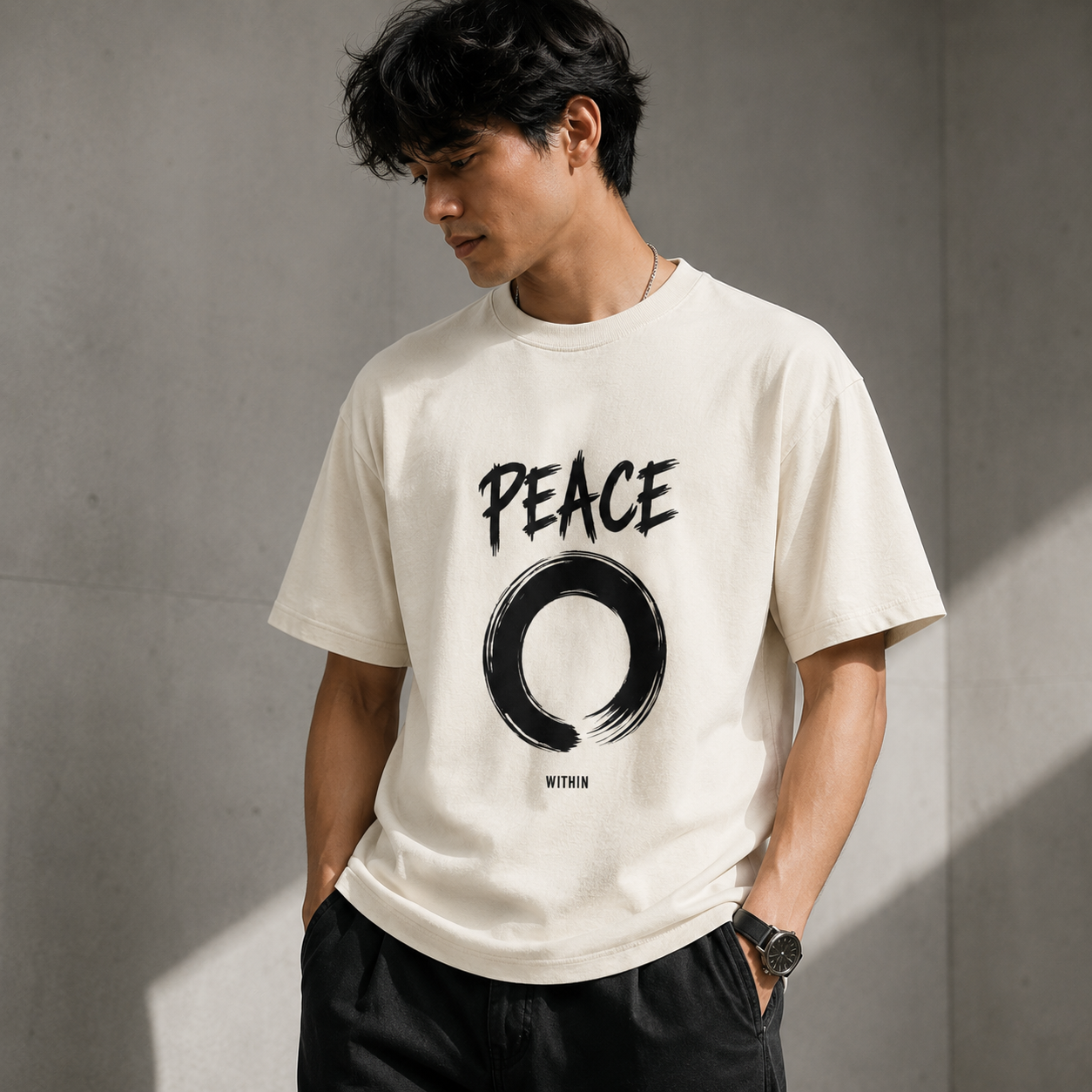 Peace Premium Oversized T-Shirt