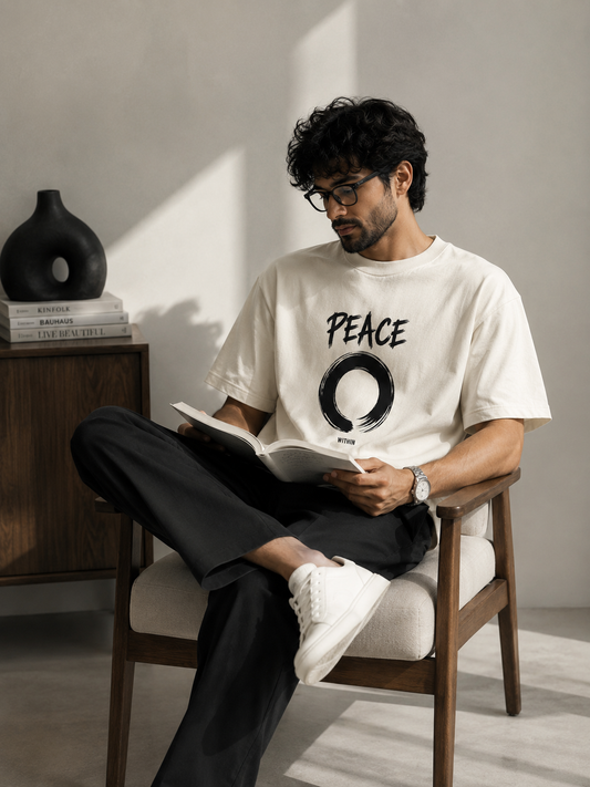 Peace with In Premium Oversized unisex T-shirt