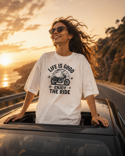 Unisex Life Good Enjoy The Ride T-shirt