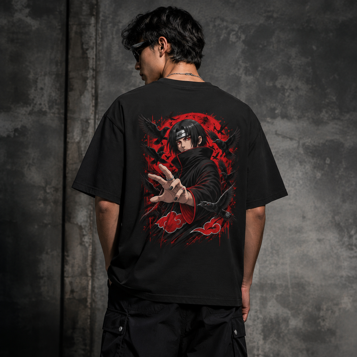 ZIVVI Crimson Crow Premium Oversized Tee