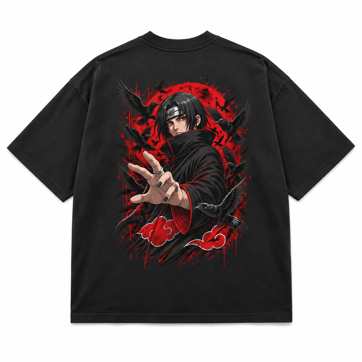 ZIVVI Crimson Crow Premium Oversized Tee